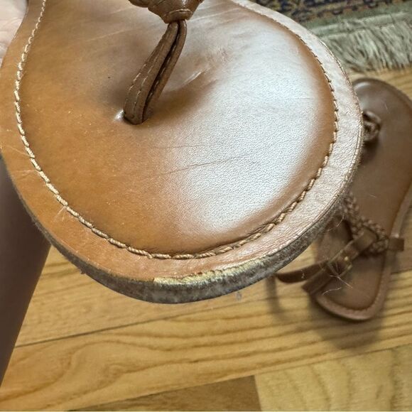 Merona Tan Braided T Strap Gladiator Sandals - Picture 6 of 6